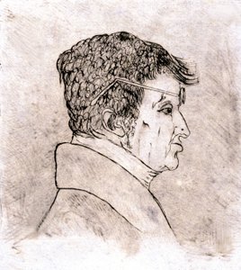 André Marie Ampere, autorretrato c. 1805-1810 (dibujo)