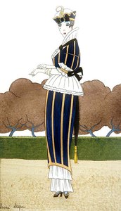 Plato de moda para un traje parisino de Andre Stefan
