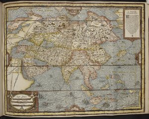 Mapa de Asia, La Cosmografía Universal de André Thevet de Andre Thevet