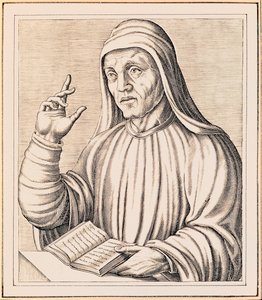Retrato de Alcuino de Andre Thevet