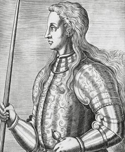 Retrato de Juana de Arco, grabado por Andre Thevet de Andre Thevet