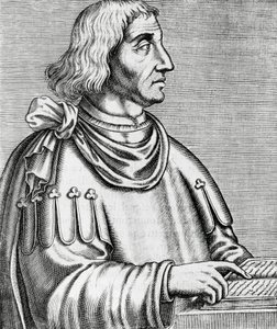 Retrato de Philippes de Commines (aprox. 1445-aprox. 1512), historiador y diplomático, grabado de Les Vrais pourtraits et Vies des Hommes illustres