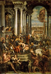 El emperador bizantino Alejo IV Ángelus ... (óleo sobre lienzo) de Andrea (1539 1614) Vicentino