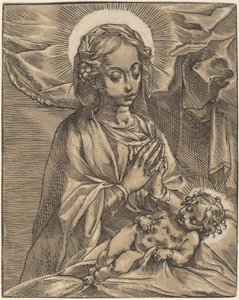 Madonna y el Niño, 1591-93 de Andrea Andreani