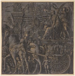 El triunfo de Julio César: César triunfante, 1593-99 de Andrea Andreani