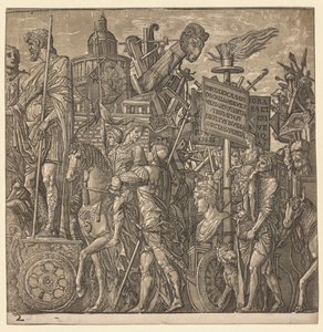 El Triunfo de Julio César: Estatuas Colosales y Equipos de Asedio, 1593-99