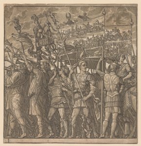 El triunfo de Julio César: soldados llevando las imágenes de la guerra, 1593-99