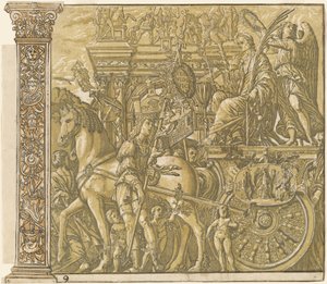El triunfo de Julio César [no.9 más 2 columnas], 1599 de Andrea Andreani