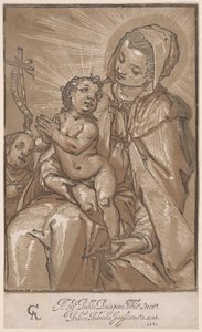 La Virgen y el Niño con San Juan Bautista de Andrea Andreani