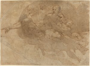 Dios Padre en gloria de Andrea Boscoli after Michelangelo