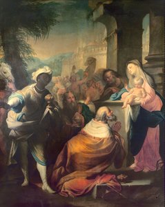 La Adoración de los Magos, c.1750 (detalle)