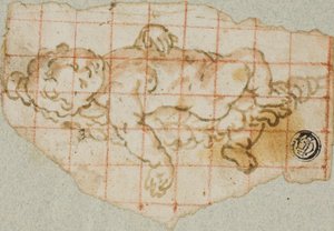 Putto con guirnalda