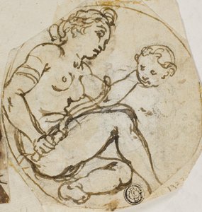 Venus y Cupido de Andrea Lilio
