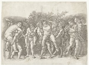 Bacanal conoció a Silenus de Andrea Mantegna