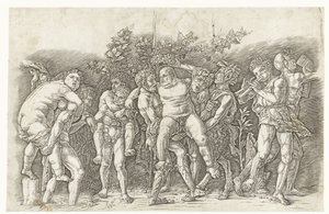 Bacanal conoció a Silenus de Andrea Mantegna