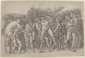 Bacanal con Sileno de Andrea Mantegna