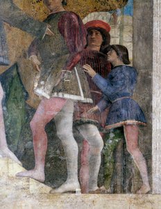 Cortesanos, detalle del Muro de la Corte