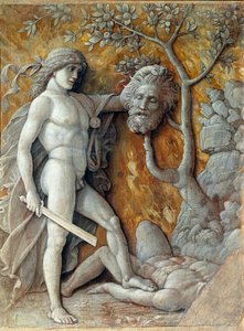 David sosteniendo la cabeza de Goliat de Andrea Mantegna