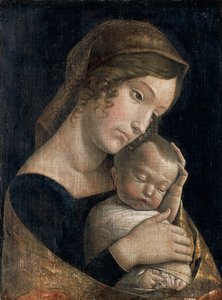 Madonna y Niño Durmiente de Andrea Mantegna