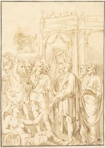 Senadores y soldados romanos de Andrea Mantegna