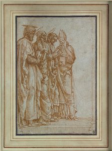 Santos Pedro, Pablo, Juan el Evangelista y Zeno de Andrea Mantegna