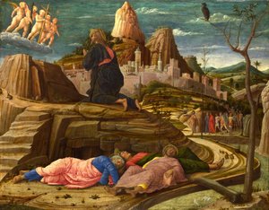 La Agonía en el Huerto de Getsemaní de Andrea Mantegna