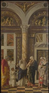 La circuncisión Trittico degli uffizi Uffizi Tryptich, panel derecho, ca 1463-1464 de Andrea Mantegna