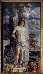 El martirio de San Sebastián de Andrea Mantegna