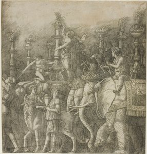 El triunfo de Julio César de Andrea Mantegna