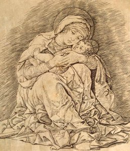 Virgen y niño de Andrea Mantegna