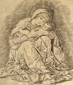 Virgen y niño de Andrea Mantegna