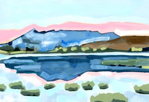 Cool Reflections, 2024 (acrílico sobre papel)