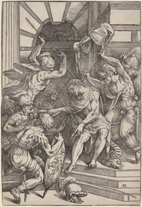 Cristo coronado de espinas de Andrea Meldolla, called Schiavone, after Titian