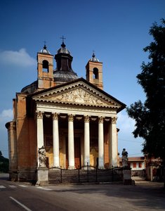 Vista del tempietto (o iglesia de San Graziano) de Andrea Palladio