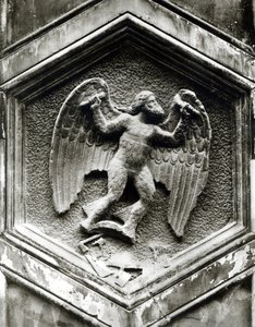 Dédalo, relieve decorativo del Campanario, Florencia, c.1348-50 de Andrea Pisano