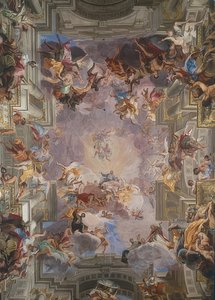 San Ignacio en la gloria. 1691-1694 de Andrea Pozzo