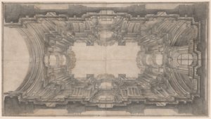 Arquitectura ilusoria para la bóveda de San Ignacio de Andrea Pozzo