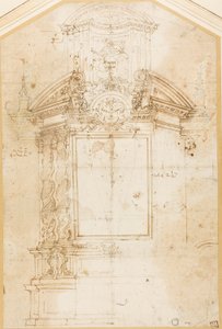 Boceto para un altar de San Bartolomé de Andrea Pozzo