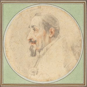 Dibujo del Papa Alejandro VII de Andrea Sacchi