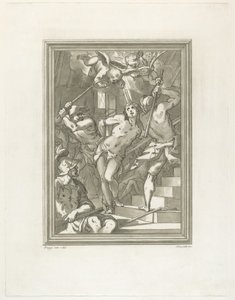 Flagelación de un Santo de Andrea Scacciati after Giovanni Battista Paggi
