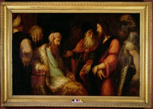 Cristo ante Herodes, c.1558-62 de Andrea Schiavone