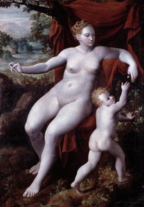 Venus y Cupido de Andrea Semino
