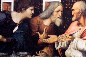 Abadía (Abadía de Tongerlo). Pintura. La Última Cena. 1506-1507. Detalle (pintura)