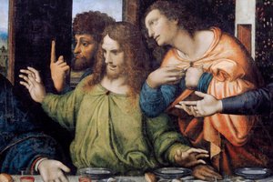 Abadía (Abadía de Tongerlo). Pintura. La Última Cena. 1506-1507. Detalle (pintura)