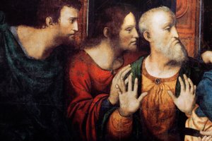 Abadía (Abadía de Tongerlo). Pintura. La Última Cena. 1506-1507. Detalle (pintura)