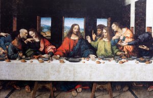 Abadía (Abadía de Tongerlo). Pintura. La Última Cena. 1506-1507. Detalle (pintura)