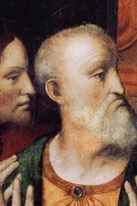 Abadía (Abadía de Tongerlo). Pintura. La Última Cena. 1506-1507. Detalle (pintura) de Andrea Solario
