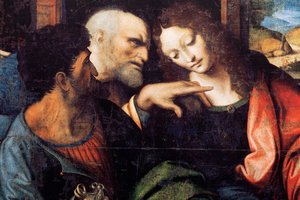 Abadía (Abadía de Tongerlo). Pintura. La Última Cena. 1506-1507. Detalle (pintura) de Andrea Solario