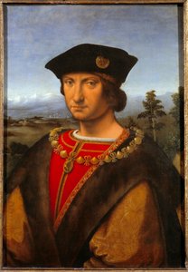 Retrato de Carlos de Amboise (1471-1511) Pintura de Andrea di Bartolo dit Andrea Solario (1460-1522) Siglo XVI Sol. 0,52x0,75 m