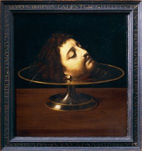 La cabeza de San Juan Bautista de Andrea Solario